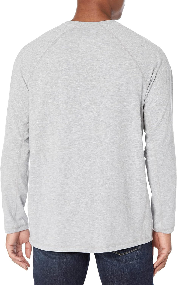 Carhartt Herren Force Relaxed Fit Midweight Long-Sleeve Pocket Arbeits-T-Shirt M Meliert, Grau, M Me
