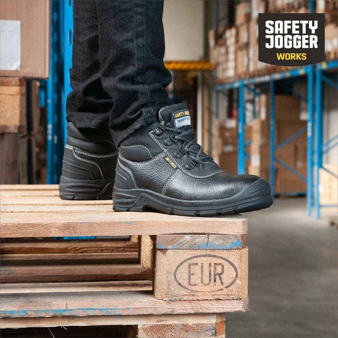 SAFETY JOGGER Sicherheitsschuhe mit Stahlkappe Herren Leicht - Bestboy - S3 / S1P Arbeitsschuh für D
