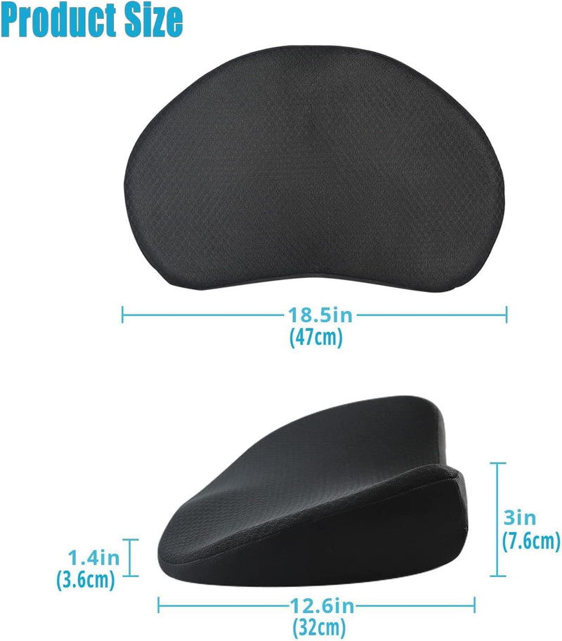 OLYDON Keilkissen Auto, Memory Foam Sitzkissen Auto, Schmerzlinderung, Verbesserung Beim Sitzen, Sit