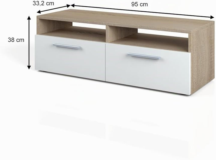 Vicco Lowboard Diego, Sonoma, 95 x 38 cm Sonoma 95 cm, Sonoma 95 cm