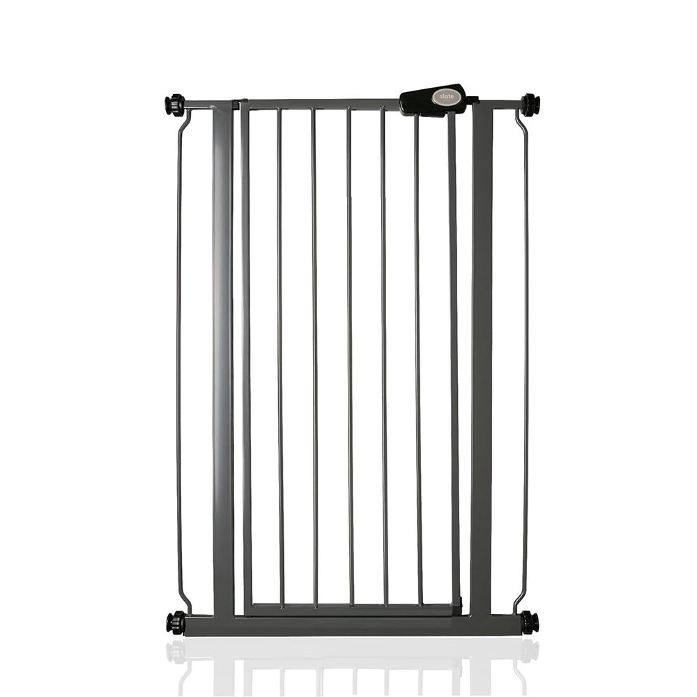 Bettacare Sicherheitsgitter für Kinder und Hunde, Schmal, 68.5cm - 75cm, Schiefergrau, Extra hohes B
