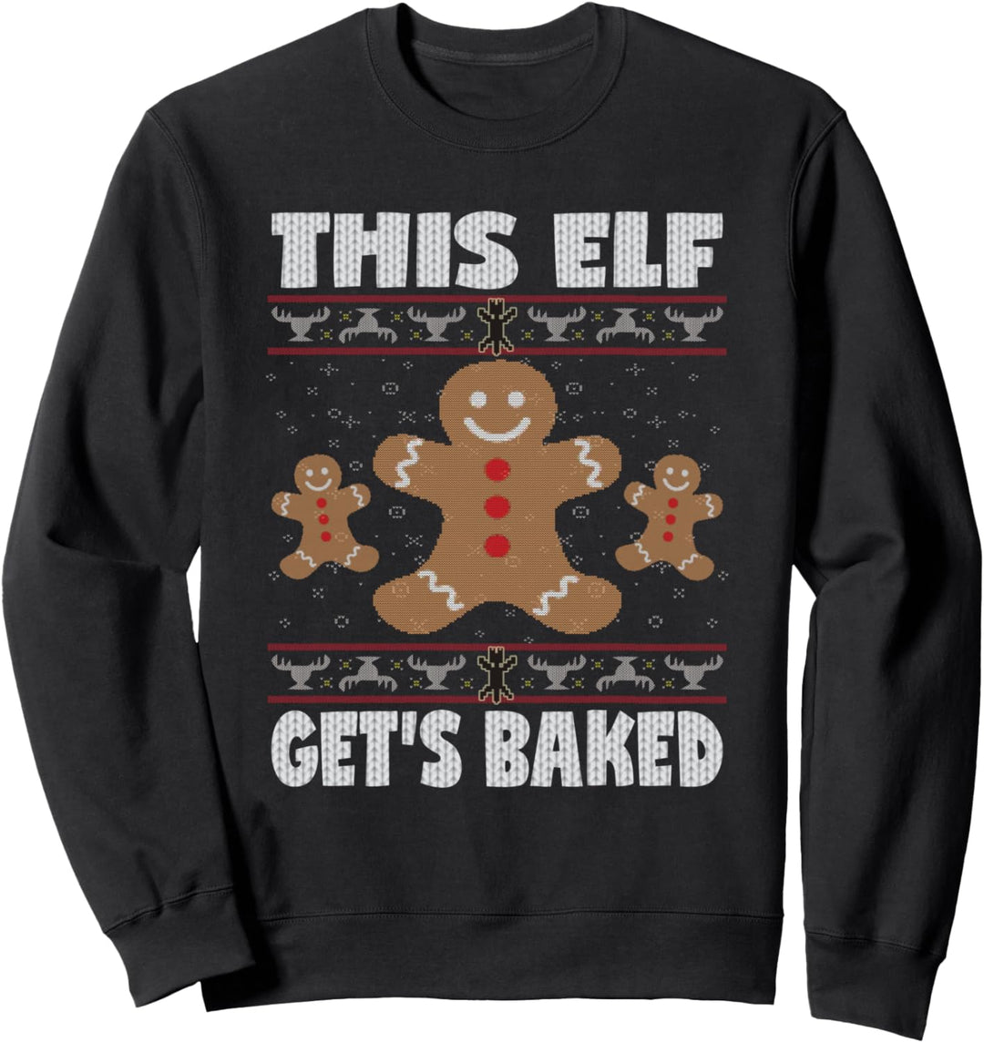 Lustiges Backen Hässliche Weihnachten Sweatshirt