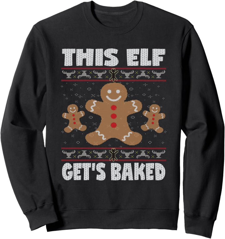 Lustiges Backen Hässliche Weihnachten Sweatshirt