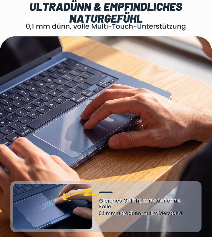NEWZEROL Hülle + 3 Stück Schutzfolie Kompatibel für MacBook Neo, Glitzer Hülle + Gehärtetes Glas + T