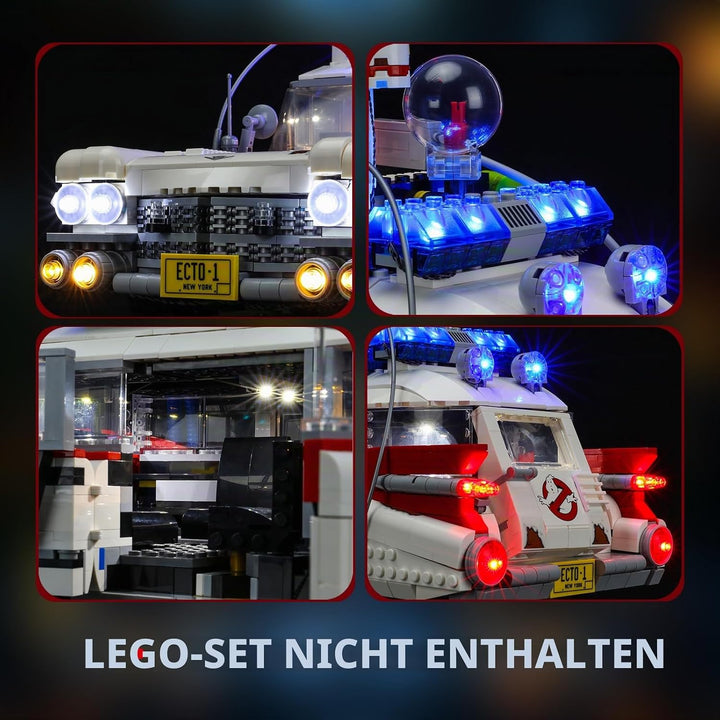 BRIKSMAX Led Beleuchtungsset für Lego Creator Ghostbusters™ ECTO-1 - Compatible with Lego 10274 Baus