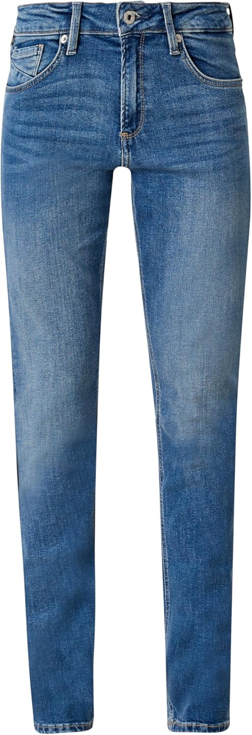 s.Oliver Damen Catie: Slim leg-Jeans blue 38.30, Blue Stretched Den