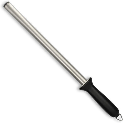 Navaris Diamant-Wetzstahl Wetzstab oval - 31 cm Langer Schleifstab - Messerschleifer für versch. Mes