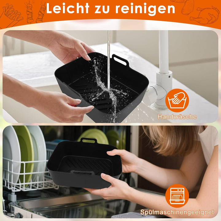 Ninja Airfryer Zubehör Ninja Heissluftfritteuse Zubehör 13 Stück Airfryer Silikonform,Airfryer Zubeh