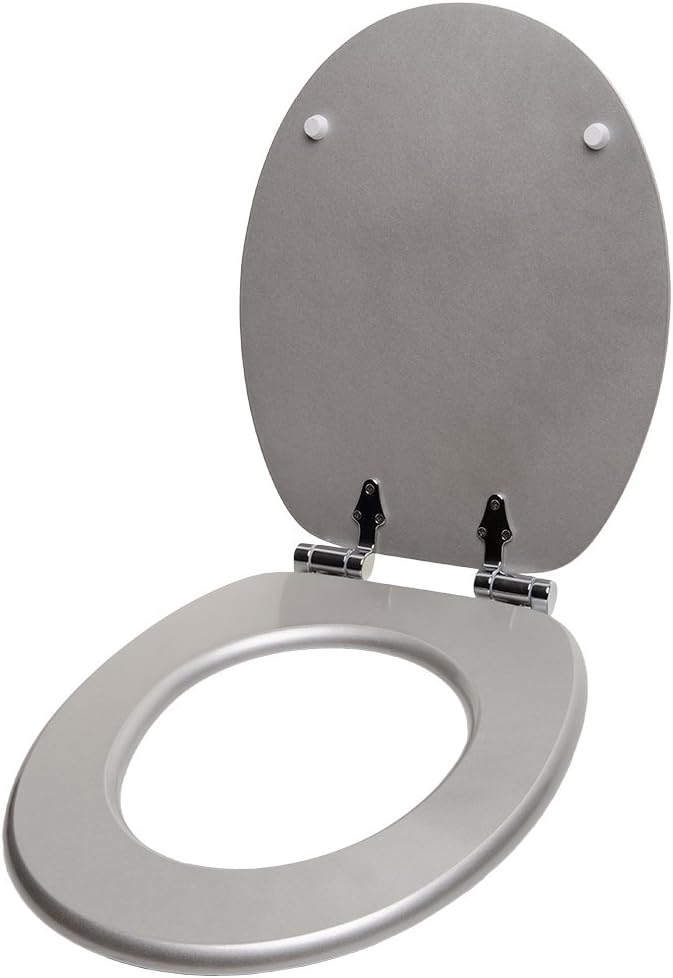 WC Sitz mit Absenkautomatik, hochwertige Oberfläche, einfache Montage, stabile Scharniere, Glitzer S