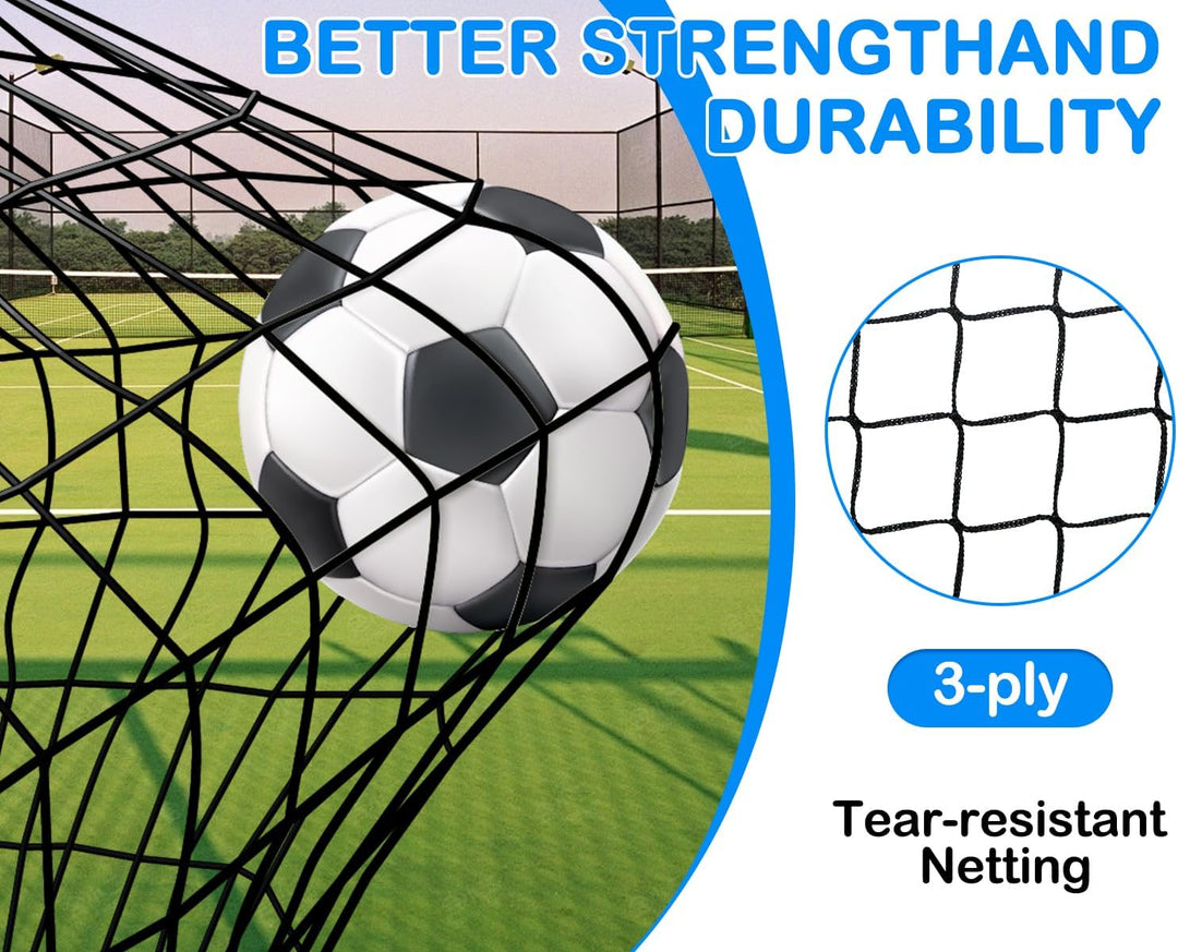 Fussballtore für Garten Kinder 2er Set: Pop-Up Fussballtor Kinder mit Agility-Leiter - Fussball Trai