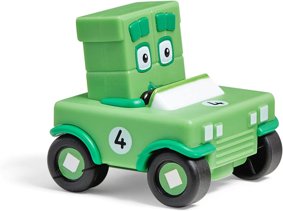 Learning Resources HM95405-UK Mini-Autoset, 5 Autos, Numberblocks-Geschenke, Fahrzeuge mit beweglich