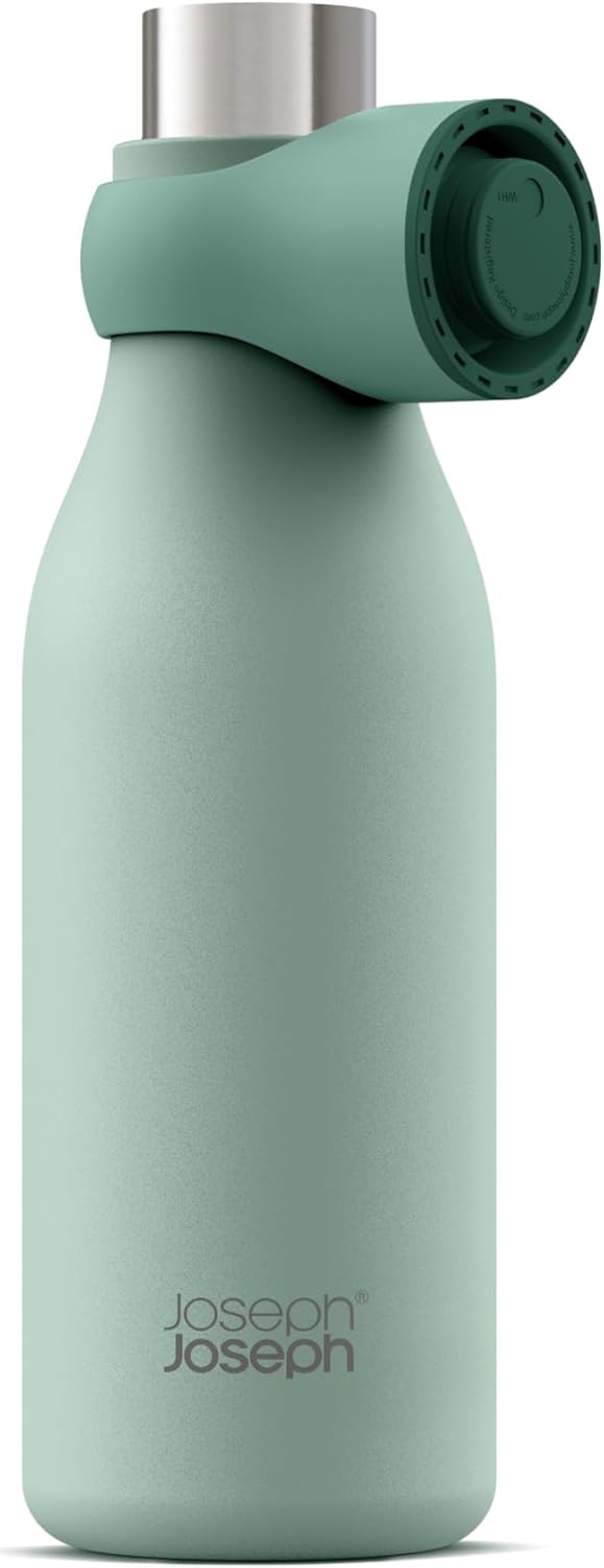 Joseph Joseph Loop™ Vakuumisolierte Trinkflasche 500 ml - Grün Green, Green
