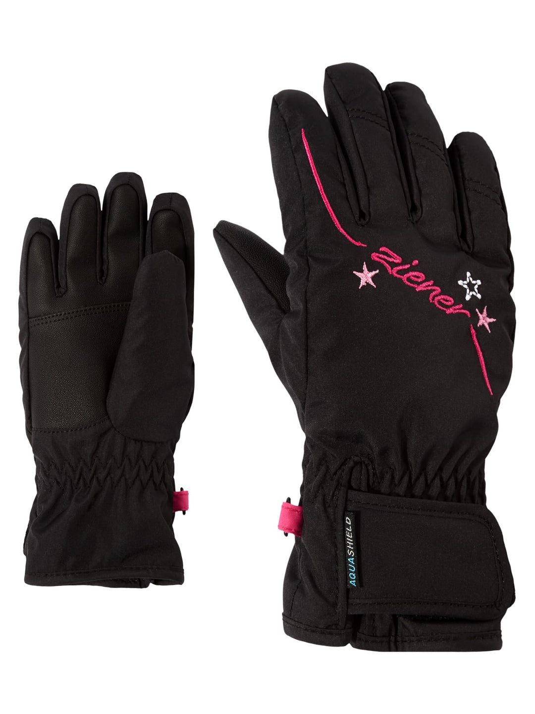 Ziener Mädchen LULA AS GIRLS glove junior Ski-handschuhe / Wintersport | wasserdicht, atmungsaktiv S