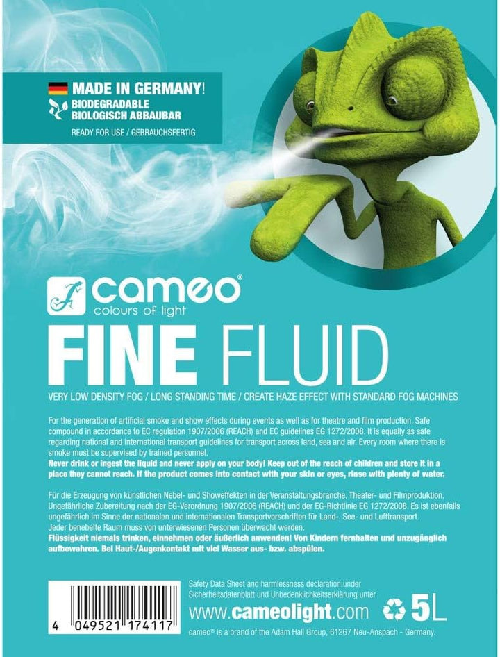 Cameo Finefluid 5L Haze-Effekt, feine Dichte & lange Standzeit, 5L