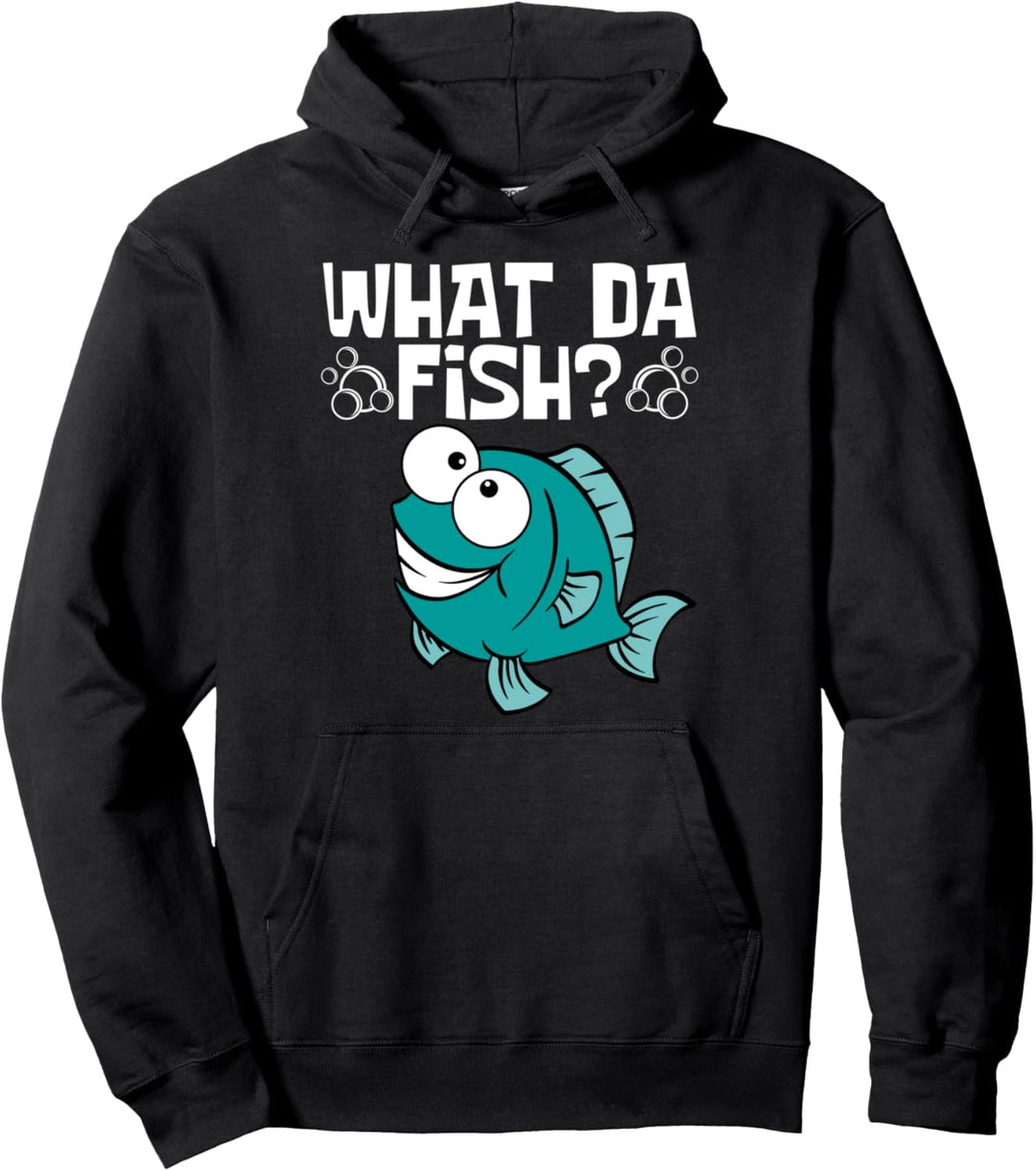 Lustiges What the Fish Angeln Fischen Hochseefischen Angler Pullover Hoodie