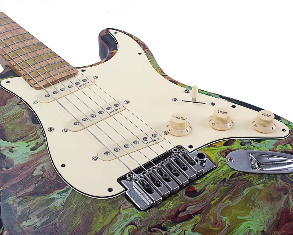 1 Satz Wired Pickups Pickguard Mit Rückenplatte DIY Für Strat E Gitarre