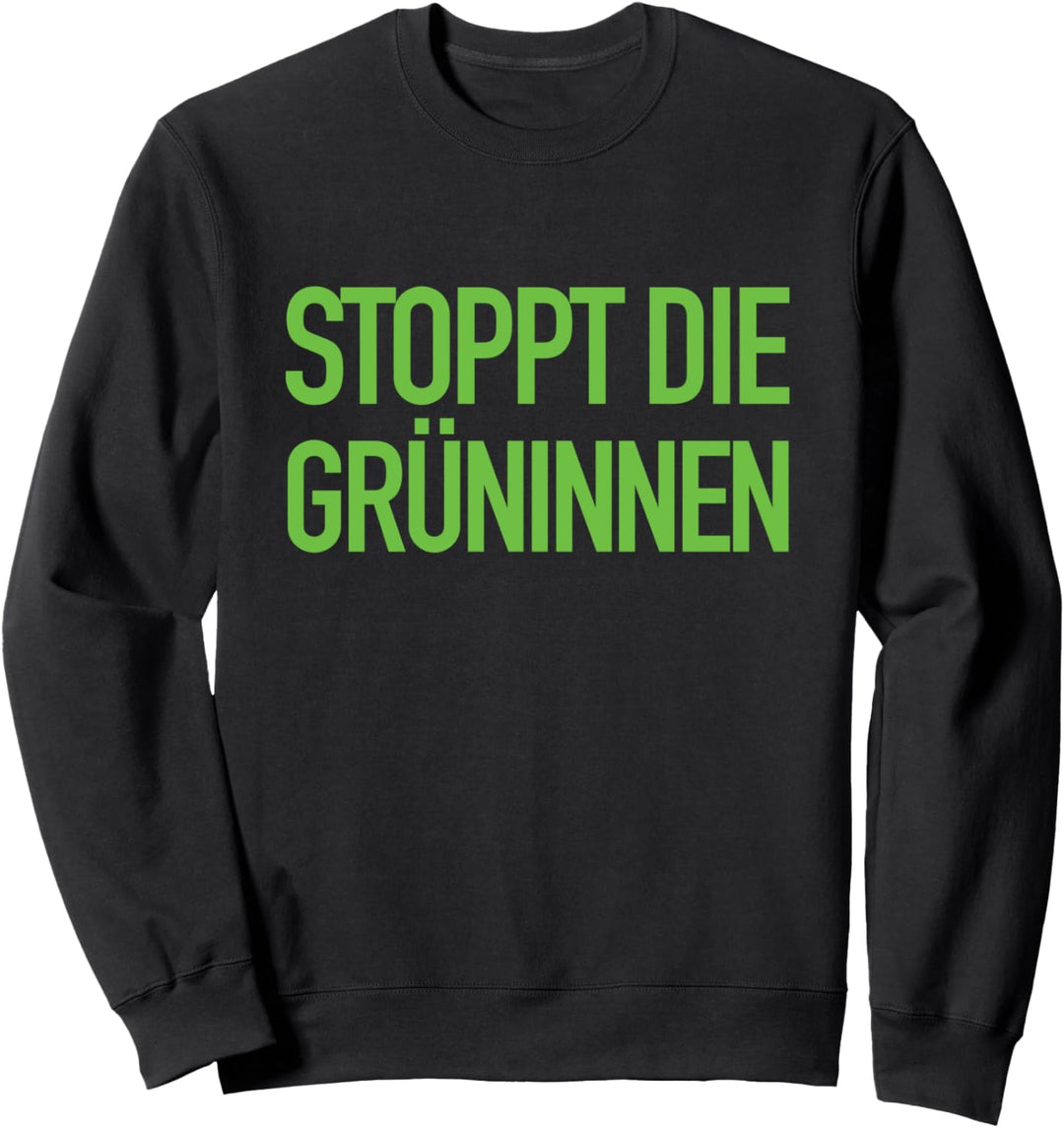 Anti Bearbock Gegen Grüne Grüninnen Anti Plagiat Lustiges Sweatshirt