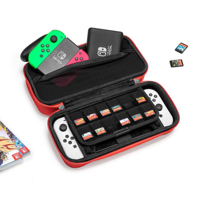 tomtoc Tasche Case für Nintendo Switch / Switch OLED Modell, Hard Tragetasche für Switch Konsole, 24