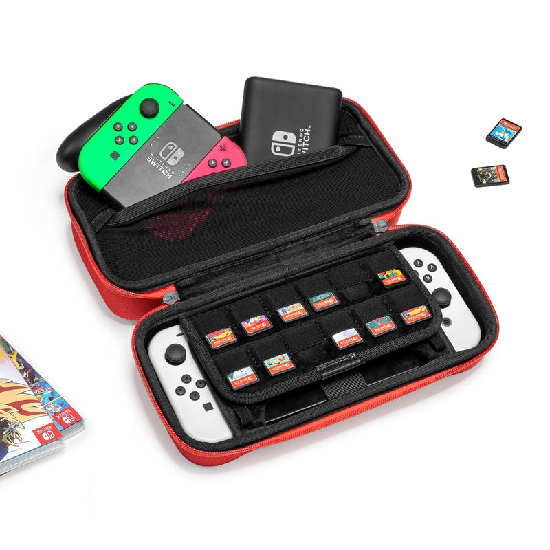 tomtoc Tasche Case für Nintendo Switch / Switch OLED Modell, Hard Tragetasche für Switch Konsole, 24
