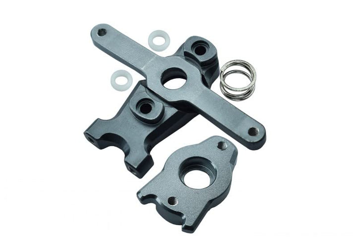 GPM for Traxxas 1/16 Mini E-Revo, Mini Slash, Mini Summit Aluminum Steering Assembly - 3 Pcs Set Gra