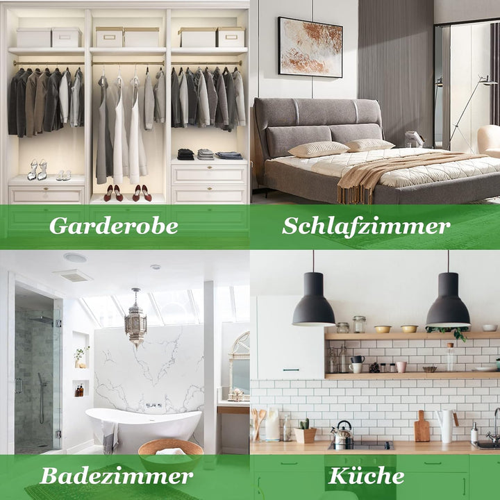 10er-Pack Moisture Absorber,Anti-Schimmel hängender Entfeuchter,Moistureproof Desiccant Bag,Luftentf