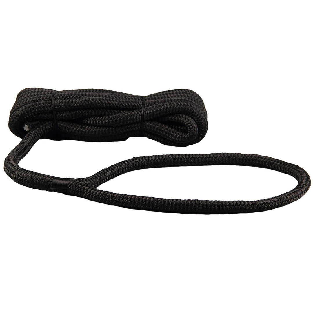Navyline PES Festmacher-Leine mit Auge - schwarz, Ø und Länge:10mm Ø. 10m lang, 10mm Ø. 10m lang