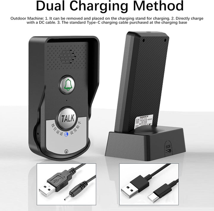 Gegensprechanlage Drahtlose Intercom Türklingeln Fernübertragung Intercomunicador Haustürklingel Tür