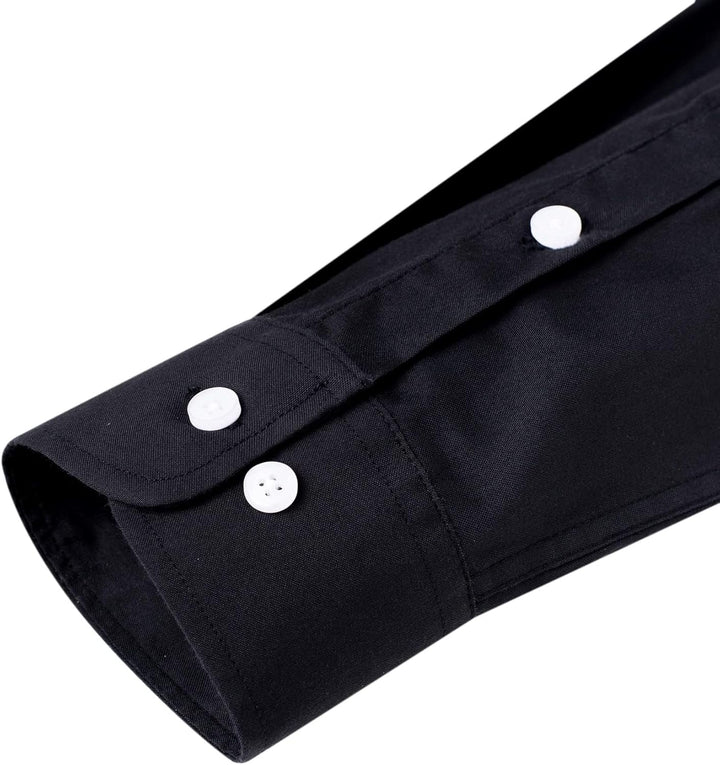J.VER Oxford Herren Hemd Regular Fit Hemd Langarm Bügelleicht Casual Hemd aus Oxford Button Down Hem