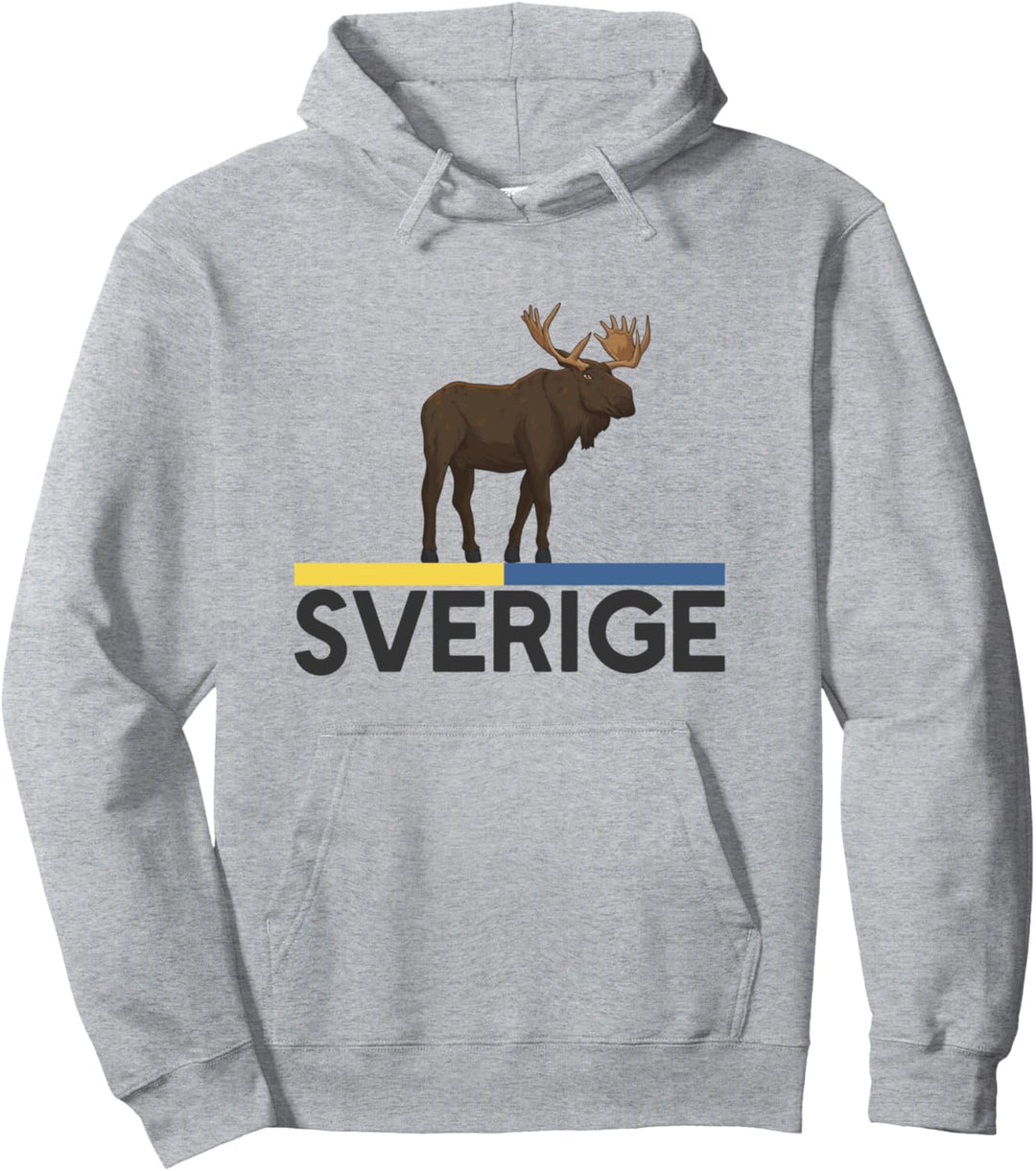 Schweden Flagge Sverige Elch Pullover Hoodie
