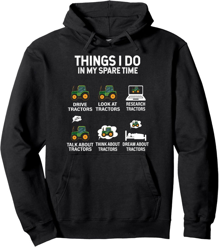 Traktor-T-Shirts für Herren, Dinge, die ich in meiner Freizeit tun Pullover Hoodie