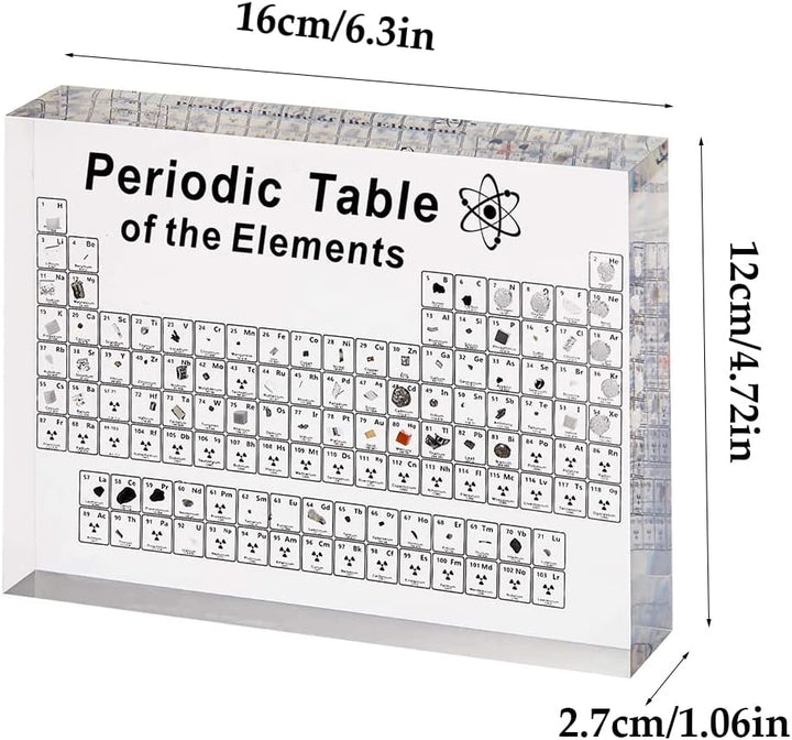 Mocoli Periodensystem Acryl, Periodensystem Echte Elemente, 83 Elements, Periodic Table, Perioden Sy
