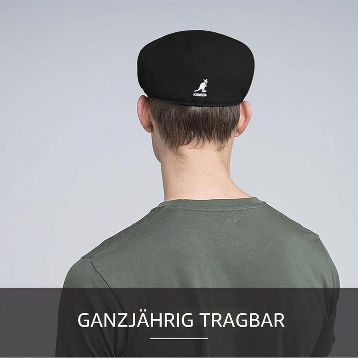Kangol Herren Schirmmütze Wool 504 S Schwarz, S Schwarz