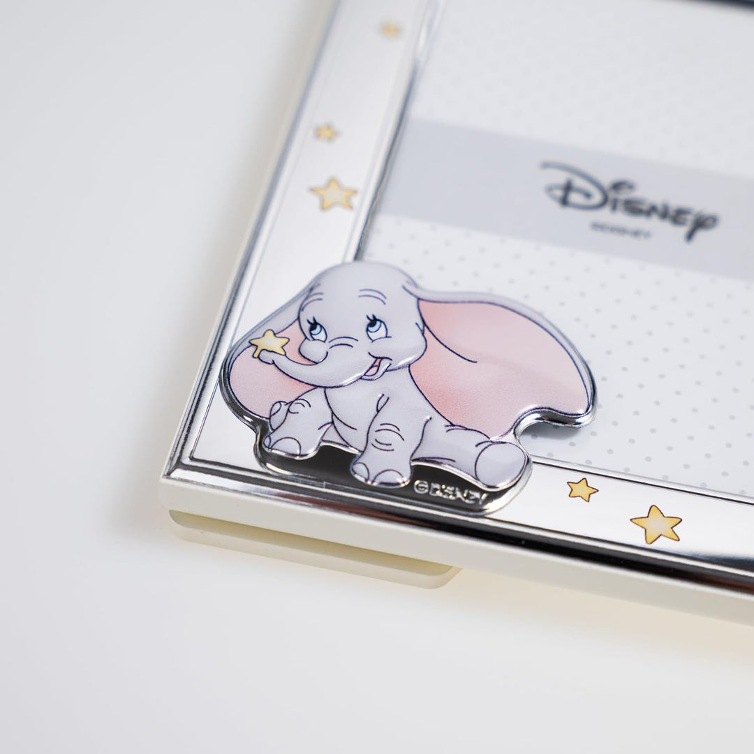 VALENTI & CO. Disney Baby - Dumbo Bilderrahmen Silber für Kinder, Geschenkidee Taufe, Geburt oder Ge