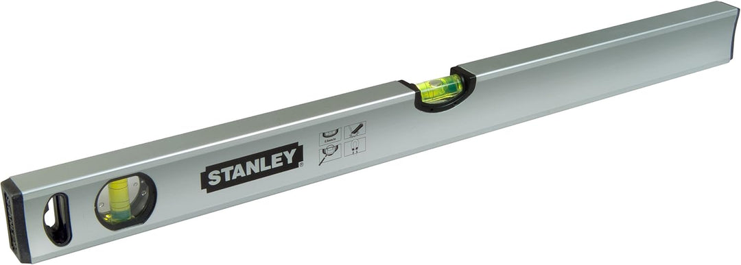 Stanley Wasserwaage Klassik (40 cm Länge, magnetisch, schlagfeste Blocklibelle, grosse Seitenlibelle