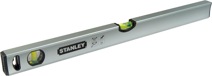 Stanley Wasserwaage Klassik (40 cm Länge, magnetisch, schlagfeste Blocklibelle, grosse Seitenlibelle