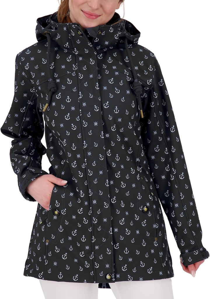 Ankerglut Damen #Ankerglutschein Women Softshelljacke 38 Schwarz, 38 Schwarz