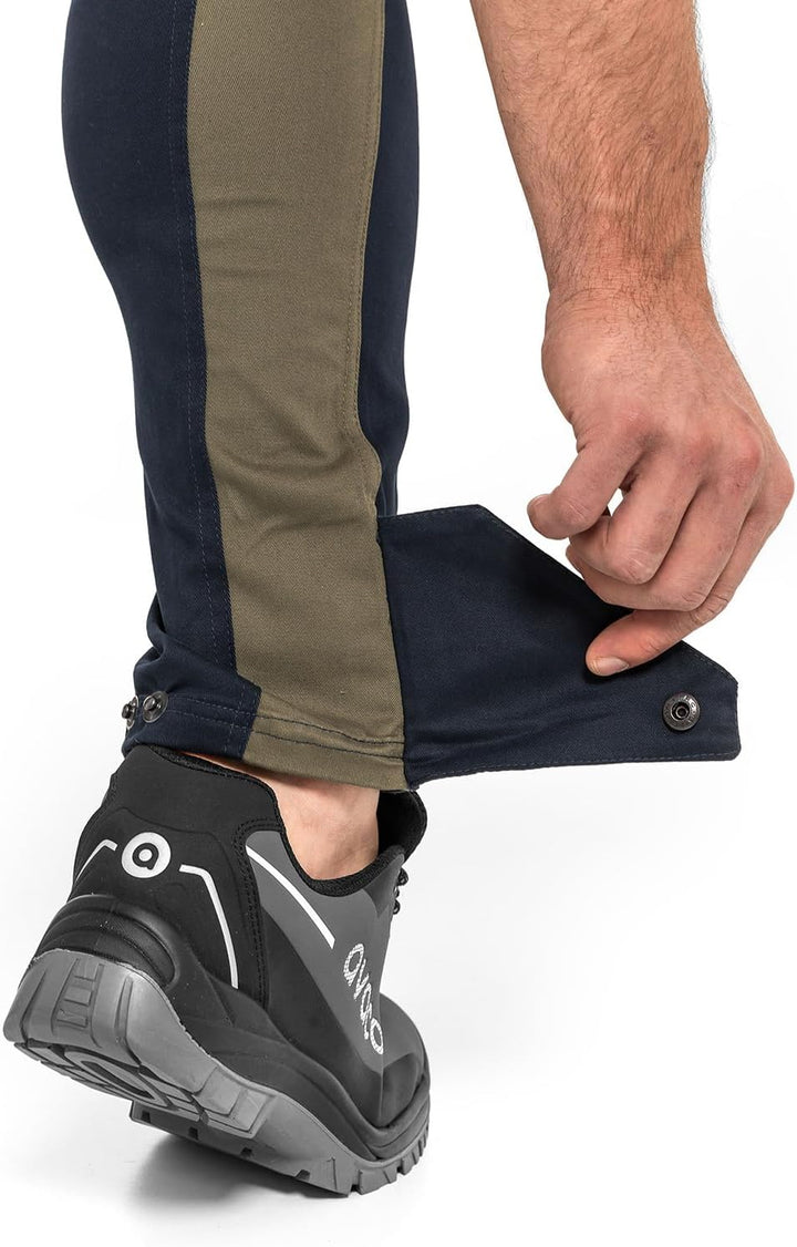 TUBBOS Slim Stretch Arbeitshose Slim Fit-Schnitt Reflektierende Paspeln und Logos 97% Baumwolle 3% E