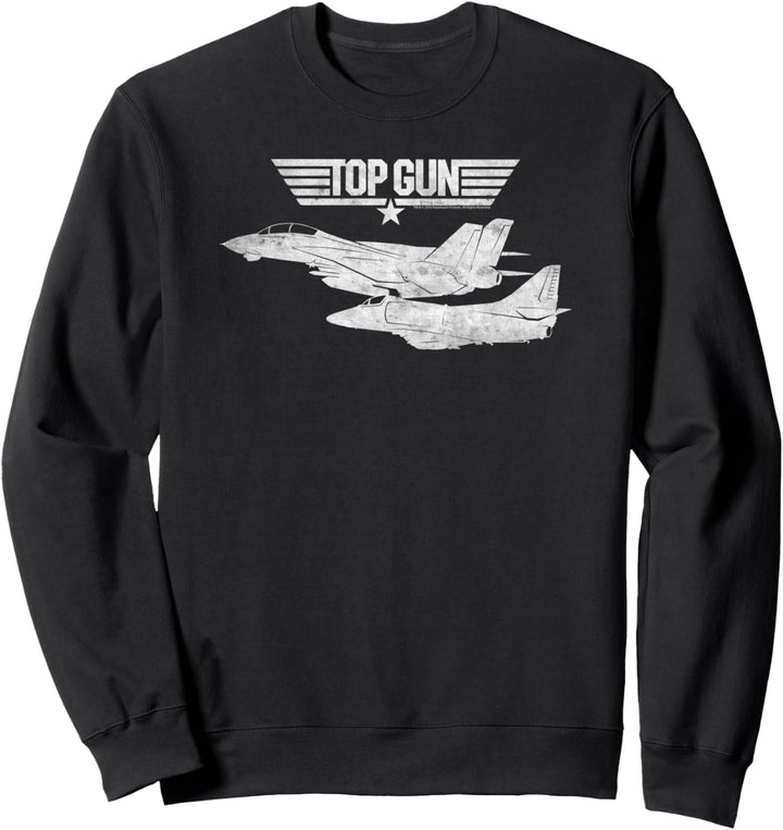 Top Gun Weisse Flugzeuge Sweatshirt