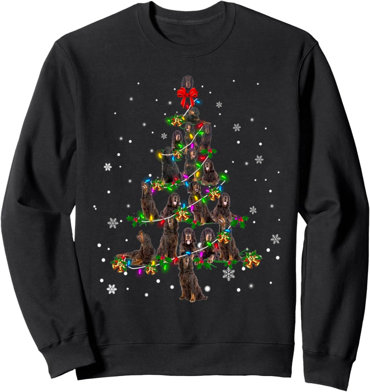Cute Gordon Setter dog Christmas Tree gift decor Xmas tree Sweatshirt