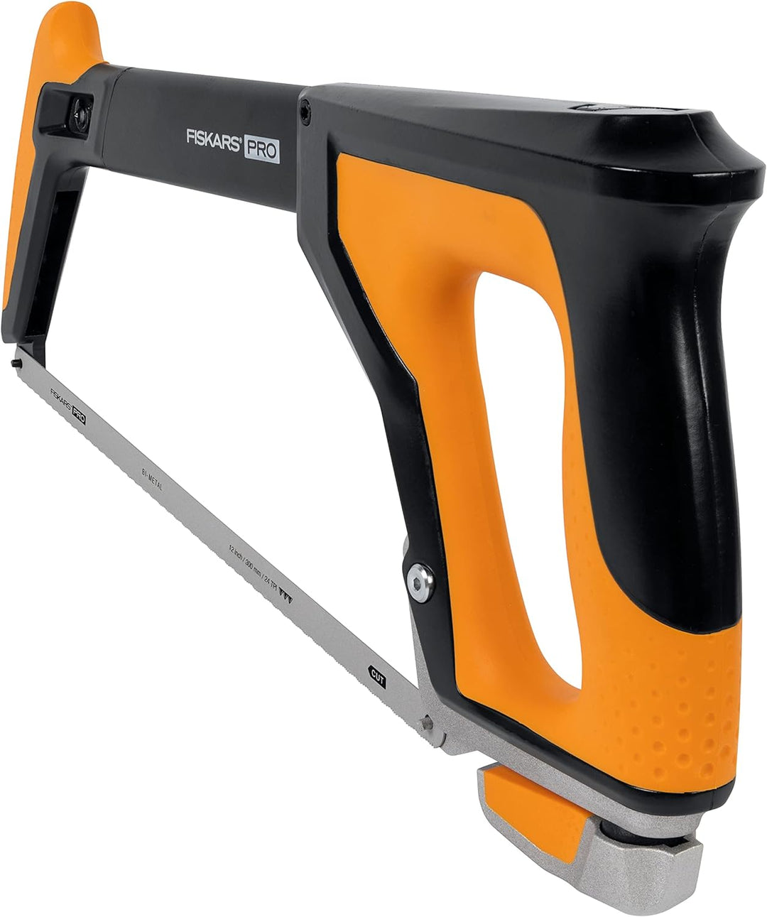 Fiskars Pro Bügelsäge, Sägeblattlänge: 30 cm, 24 TPI, Schwarz/Orange, TrueTension, 1062931 30 cm Büg