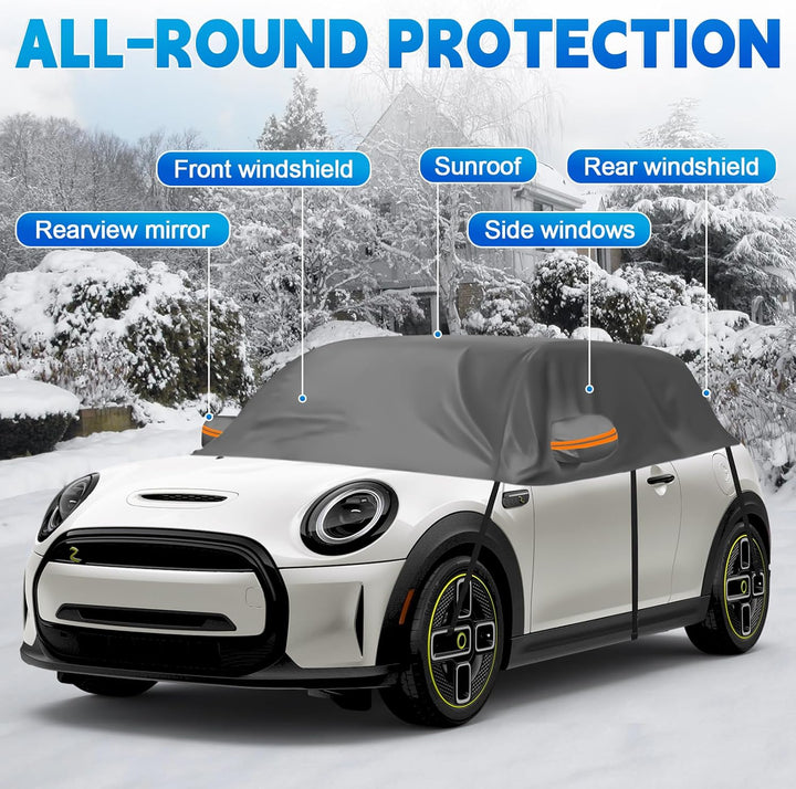 Autoabdeckung Wasserdicht Ersatz für Mini Cooper 3 Door 2000-2025, Sonnenfest Hälfte Autoabdeckung,