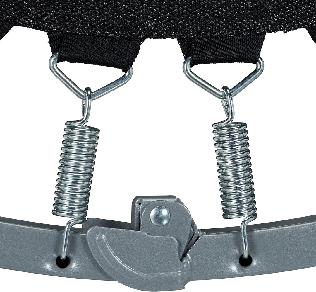 Relaxdays Trampolin faltbar, Indoor, Fitness H x B x T: 22 x 95 x 95 cm, Maximalbelastung 100 kg, bl
