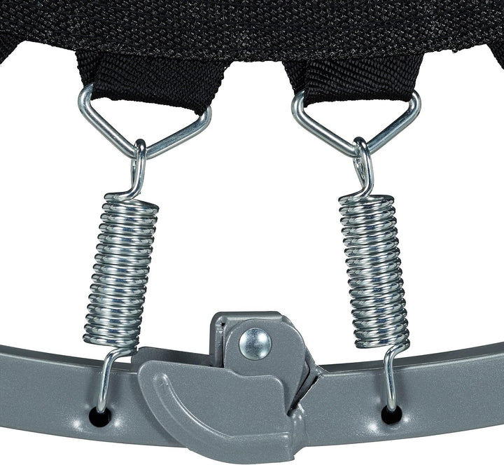 Relaxdays Trampolin faltbar, Indoor, Fitness H x B x T: 22 x 95 x 95 cm, Maximalbelastung 100 kg, bl