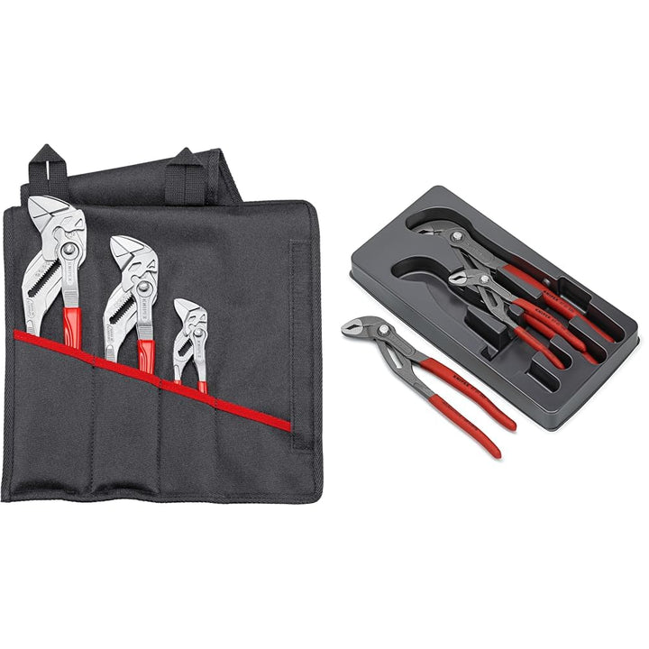Knipex Zangenschlüssel-Set 3-teilig 330 mm 00 19 55 S7 & Cobra®-Paket (SB-Karte/Blister) 00 20 09 V0
