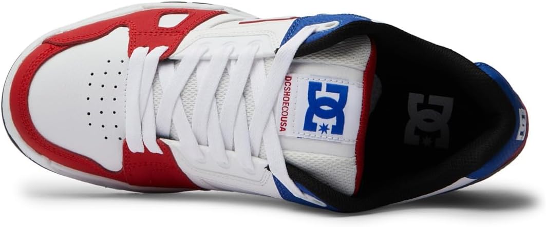 DC Shoes Herren StagSneaker 44 EU Red White Blue, 44 EU Red White Blue