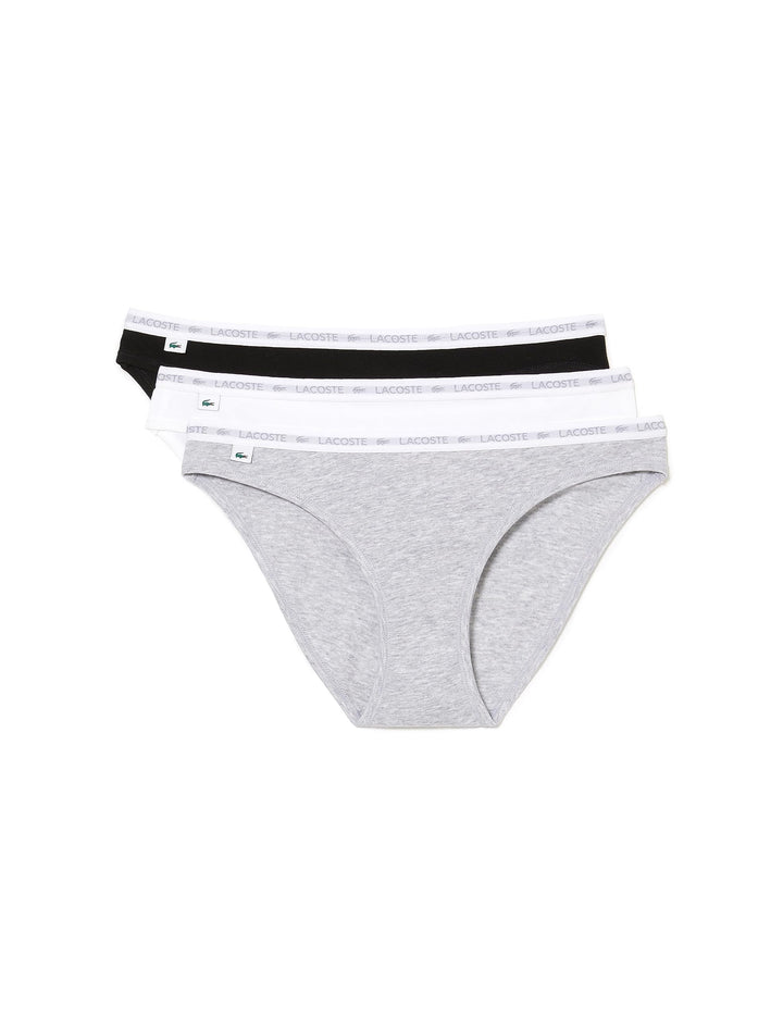 Lacoste Damen 8f1338 Slip XS Noir/Blanc-argent Chine, XS Noir/Blanc-argent Chine