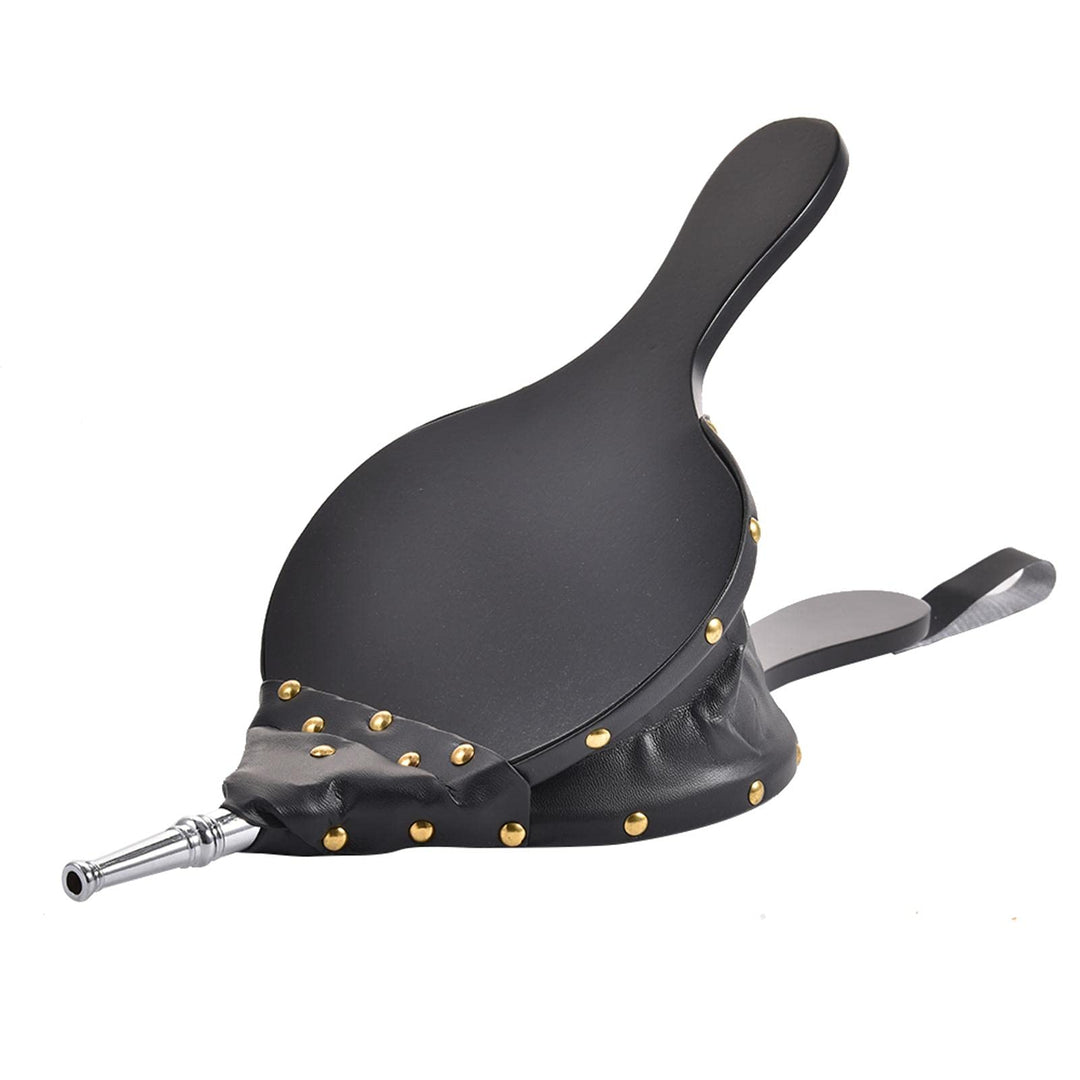 Dongzhi Blasebalg Kamin - 43×9cm Blasebalg - Blasebalg Grill - Kamin Gebläse Grillgebläse mit Lederb