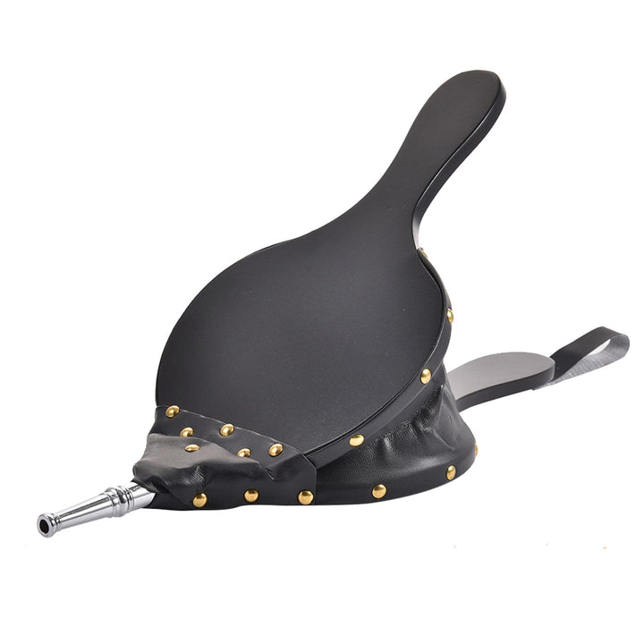 Dongzhi Blasebalg Kamin - 43×9cm Blasebalg - Blasebalg Grill - Kamin Gebläse Grillgebläse mit Lederb