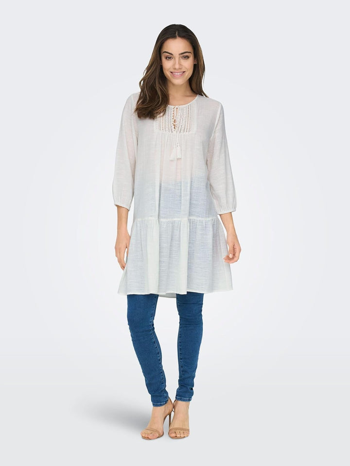 Only Damen Kleid 15219922 XS Cloud Dancer, XS Cloud Dancer