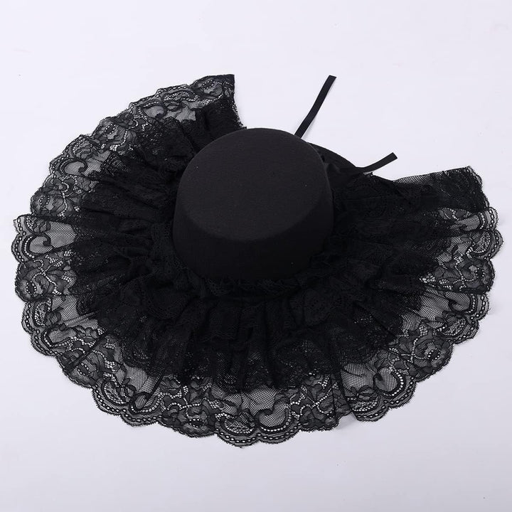 COSDREAMER Viktorianischer Hut für Damen, Gothic-Stil (Schwarz 1), Schwarz 1